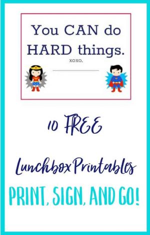 Lunchbox Printables